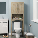 Woodyhome™ Storage Cabinet Rustic Bathroom Over The Toilet with Doors Space Saver Organizer